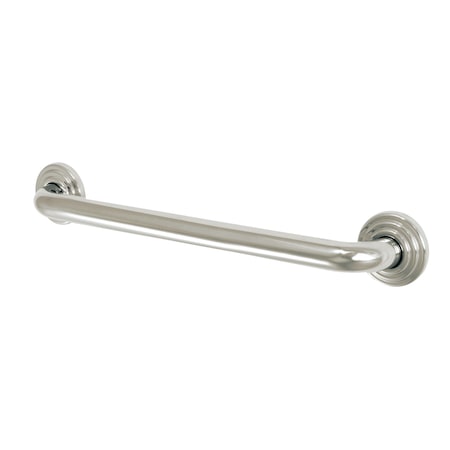 Restoration Contemporary Grab Bar, 21-1/16" L, 17 ga. Brass, Polished Nickel DR314186